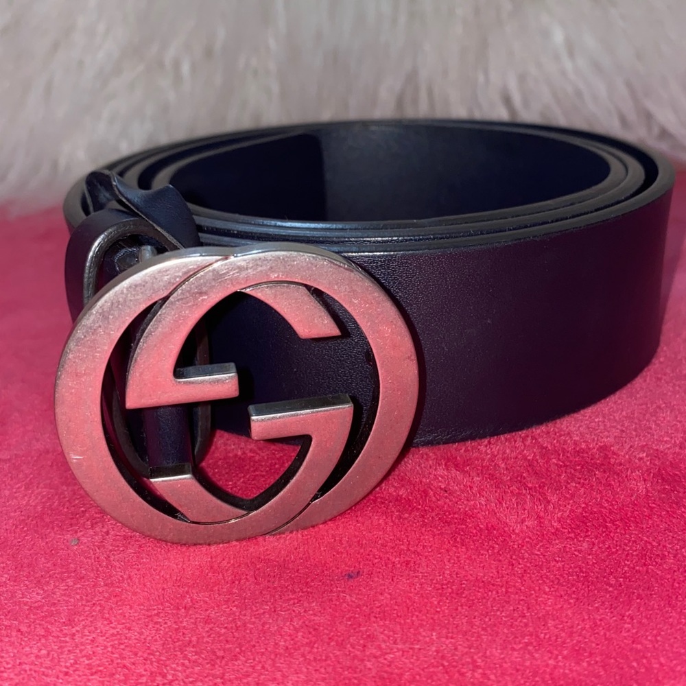 Gucci blue men belt